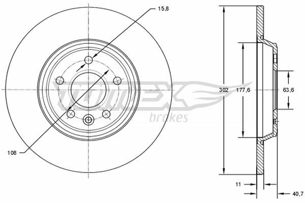 Brzdový kotouč TOMEX Brakes